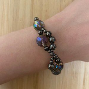 Rainbow Aura Quartz Twist Bracelet
